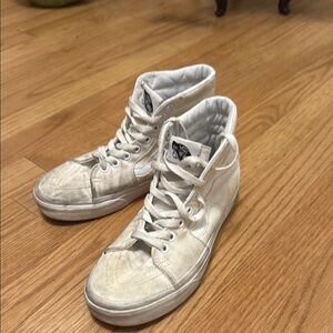 Vans High-Top Sneakers in Off-White